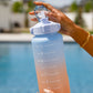 Happy Hydrations Water Bottles Blue