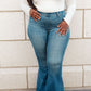 Happy in High Rise Flair Jegging