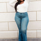 Happy in High Rise Flair Jegging
