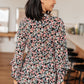 Have It All Angel Sleeve Top in Black Floral