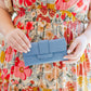 Hello Spring Oversized Wallet in Light Blue