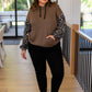 Here And There Leopard Print Hoodie
