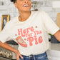 Here For The Pie Graphic T-Shirt In Cream