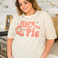 Here For The Pie Graphic T-Shirt In Cream
