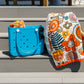 Luxury Beach Towel in Bright Retro Floral
