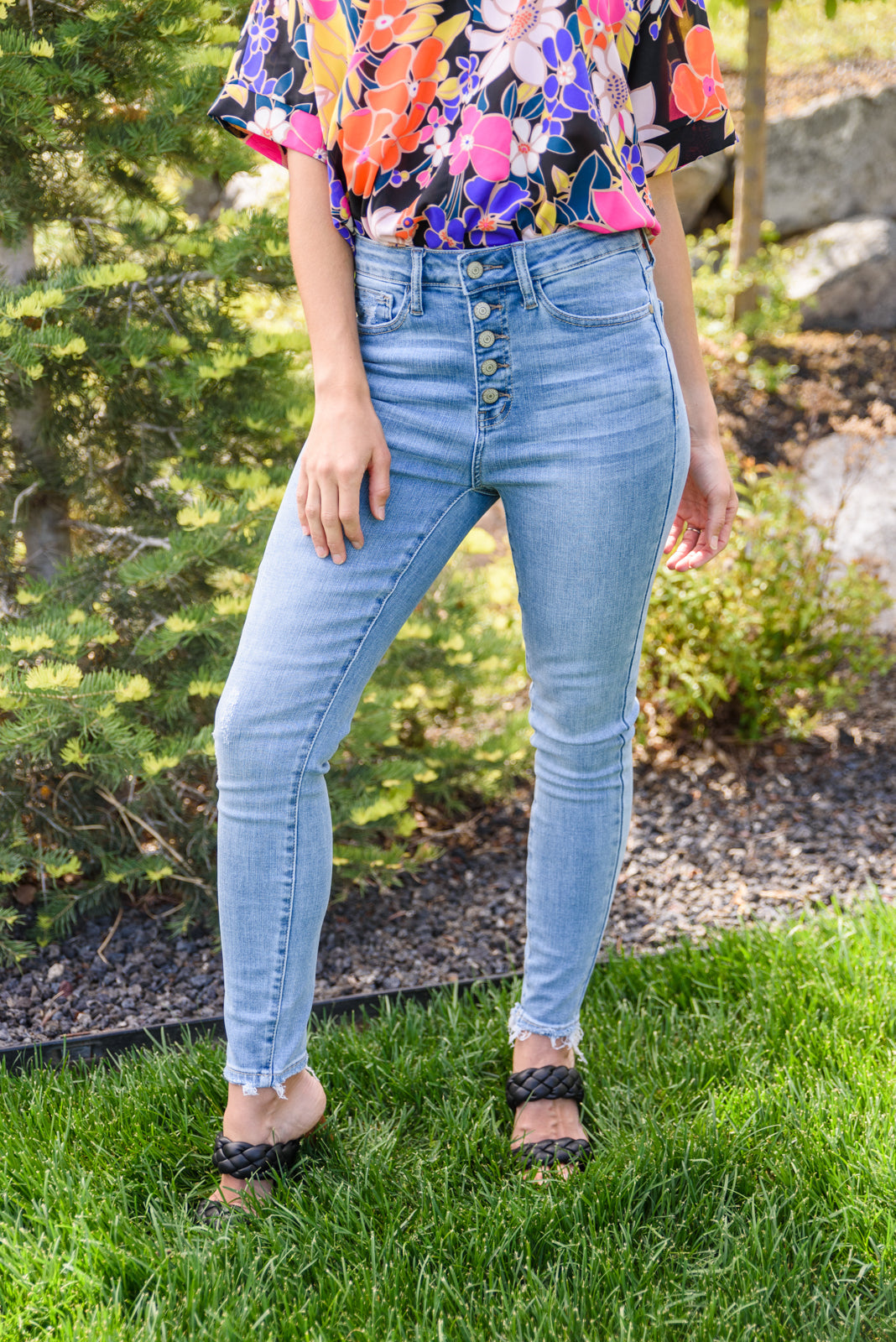 Judy Blue Button Fly Skinny