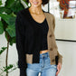 Hidden Bookstore Two Toned Cardigan