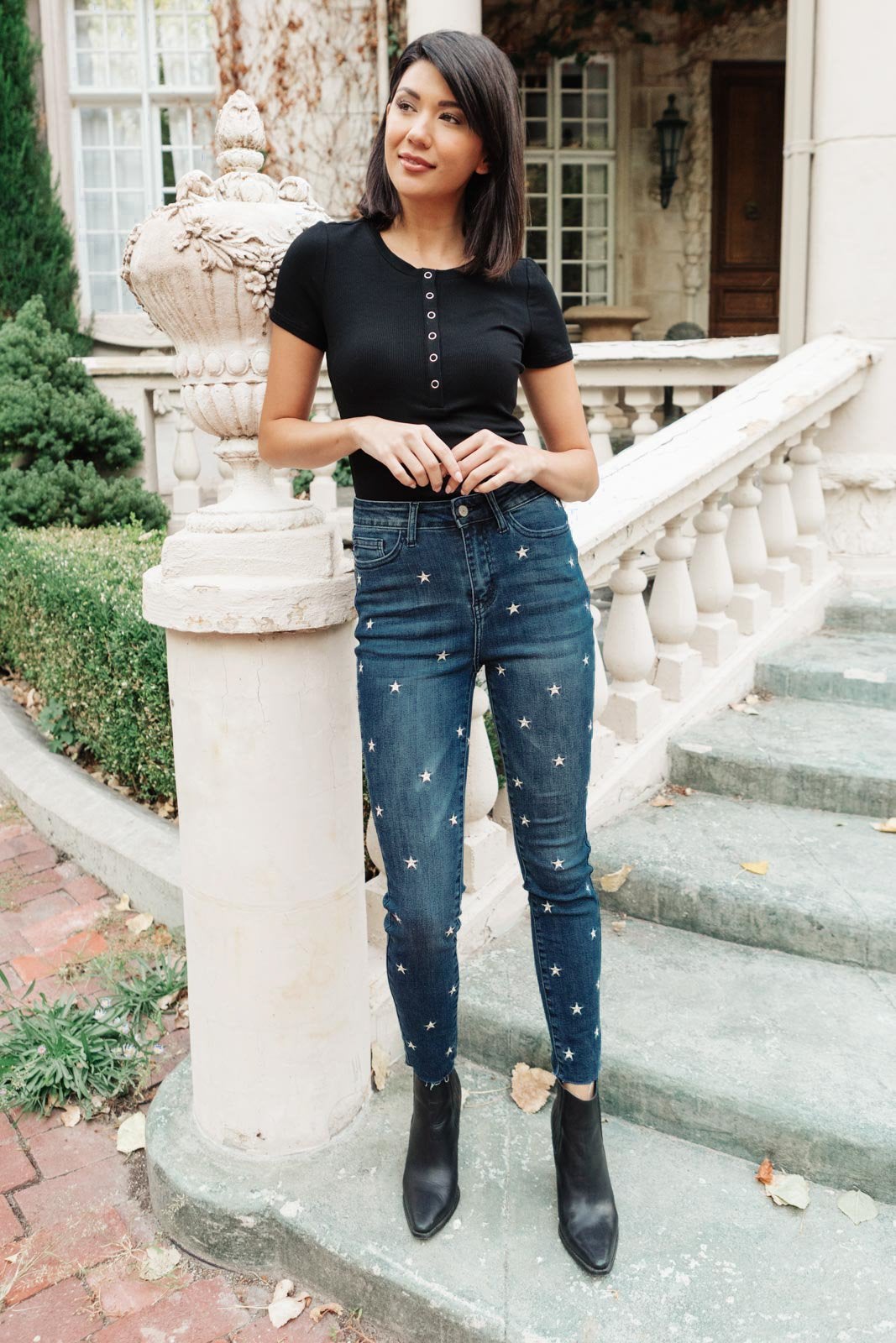 RACK SALE High Rise Starlight Skinnies - SIZE 5