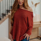 High Tide Oversize Top in Rust