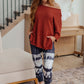 High Tide Oversize Top in Rust