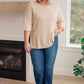 High Tide Oversized Top in Cream