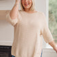 High Tide Oversized Top in Cream