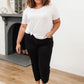 RISEN High Waist Mom Fit Jeans In Black