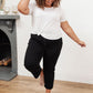 RISEN High Waist Mom Fit Jeans In Black