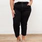 RISEN High Waist Mom Fit Jeans In Black