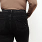 RISEN High Waist Mom Fit Jeans In Black