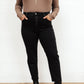 RISEN High Waist Mom Fit Jeans In Black
