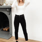 RISEN High Waist Mom Fit Jeans In Black