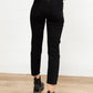 RISEN High Waist Mom Fit Jeans In Black
