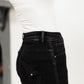 RISEN High Waist Mom Fit Jeans In Black