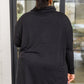 Hilton Cowl Neck Long Sleeve Top in Black