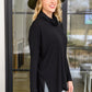 Hilton Cowl Neck Long Sleeve Top in Black
