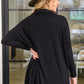 Hilton Cowl Neck Long Sleeve Top in Black
