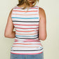 Striped Henley Tank Top