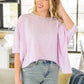 Hold Me Close Short Sleeve Top in Lavender