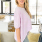 Hold Me Close Short Sleeve Top in Lavender