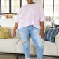 Hold Me Close Short Sleeve Top in Lavender
