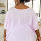 Hold Me Close Short Sleeve Top in Lavender