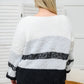 Hold Onto Love Color Block Sweater