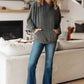 Hold Thought Rib Knit Hoodie