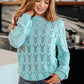 Hole In One Sheer Pointelle Knit Sweater