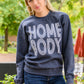 Home Body Sweatshirt In Charcoal