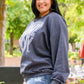 Home Body Sweatshirt In Charcoal