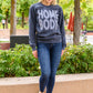 Home Body Sweatshirt In Charcoal