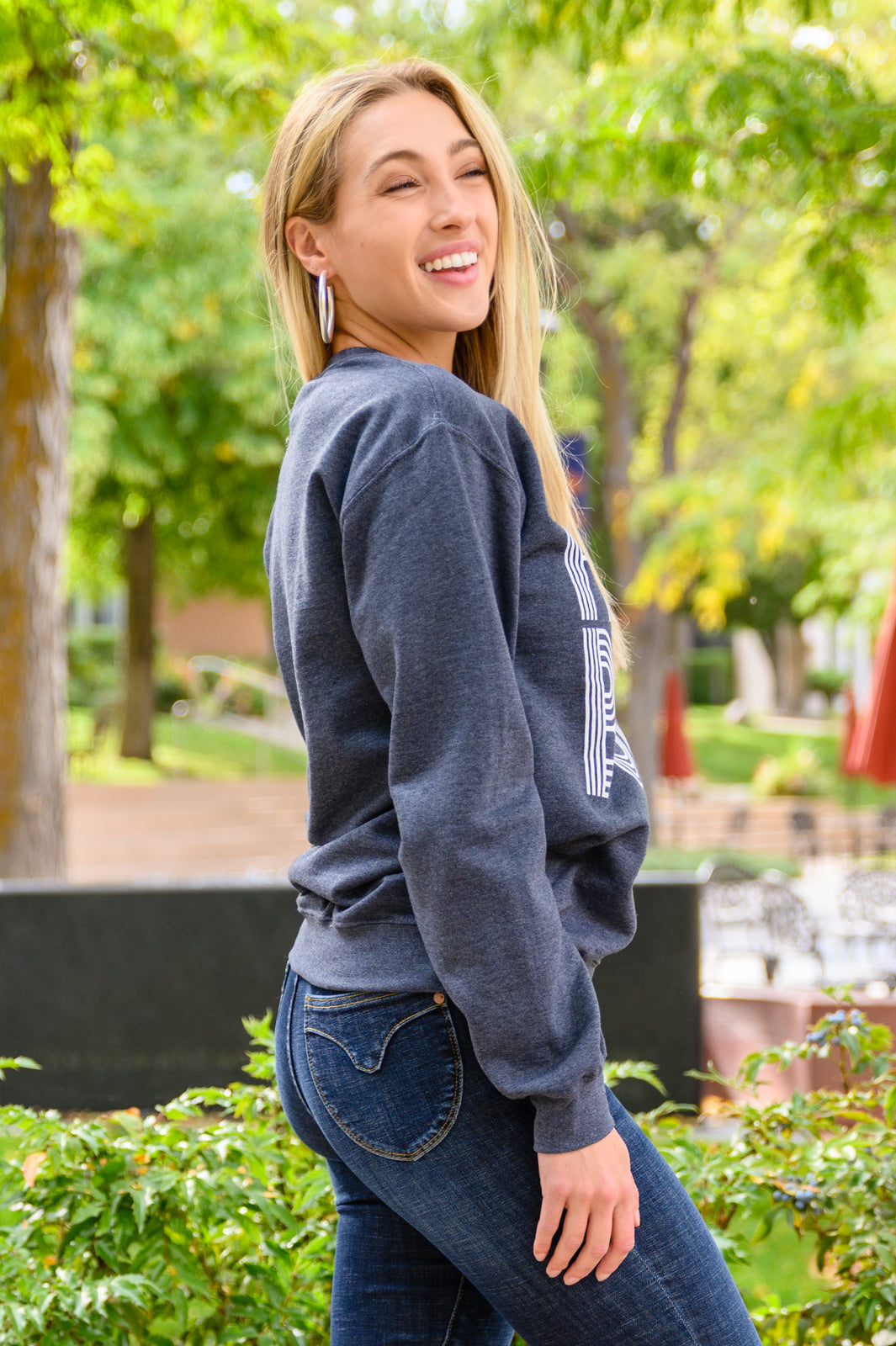 Home Body Sweatshirt In Charcoal