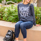 Home Body Sweatshirt In Charcoal