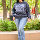 Home Body Sweatshirt In Charcoal