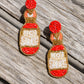 Hot Sauce Beaded Earrings
