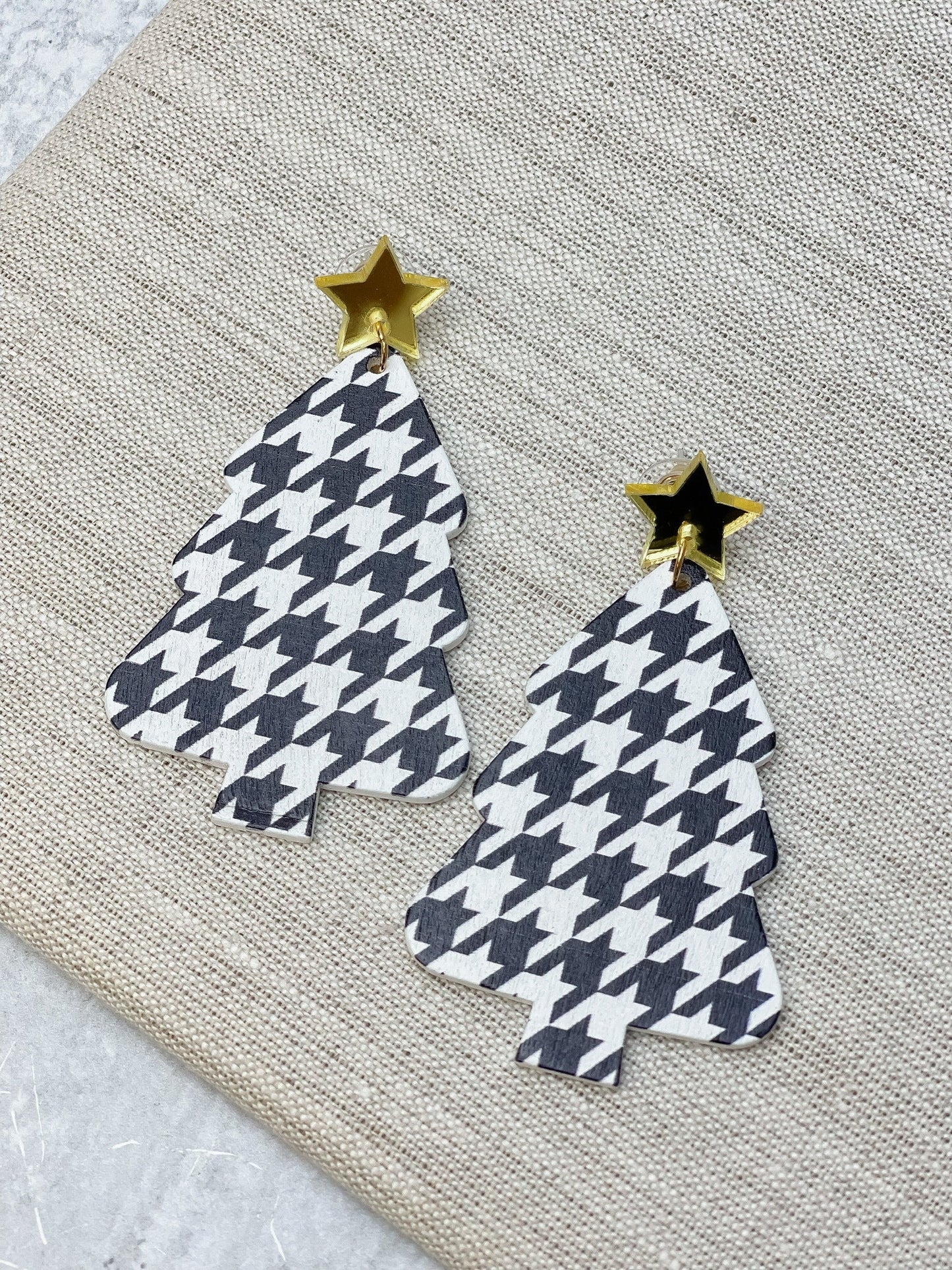PREORDER: Christmas Tree Dangle Earrings in Three Colors