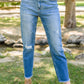 Howdy Embroidery Boyfriend Jeans