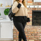 Hudson Color Block Sweater In Natural