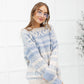RACK SALE Hugs and Kisses Sweater in Dusty Blue - SMALL