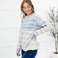 RACK SALE Hugs and Kisses Sweater in Dusty Blue - SMALL