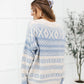 RACK SALE Hugs and Kisses Sweater in Dusty Blue - SMALL