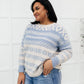 RACK SALE Hugs and Kisses Sweater in Dusty Blue - SMALL