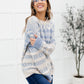 RACK SALE Hugs and Kisses Sweater in Dusty Blue - SMALL
